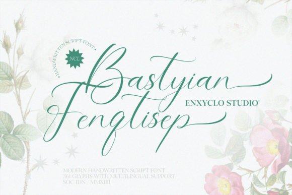 Bastyian Fenqtisep: A Handwritten Font with Modern Polish