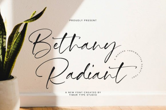 Bethany Radiant: A Fresh Take on Handwritten Script Fonts