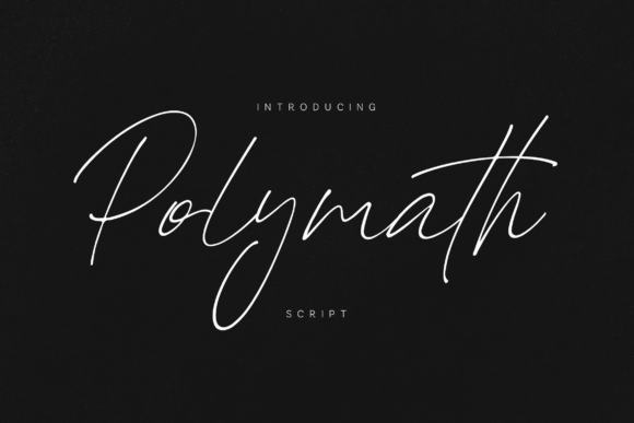 Capture the Breezy Elegance of Authentic Penmanship with Polymath