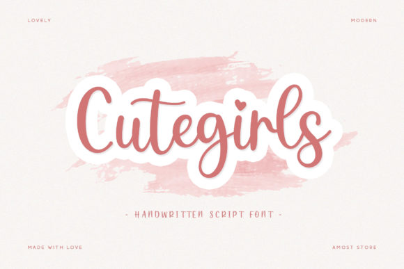 Cutegirls: A Handwritten Script Font for Modern, Elegant Design