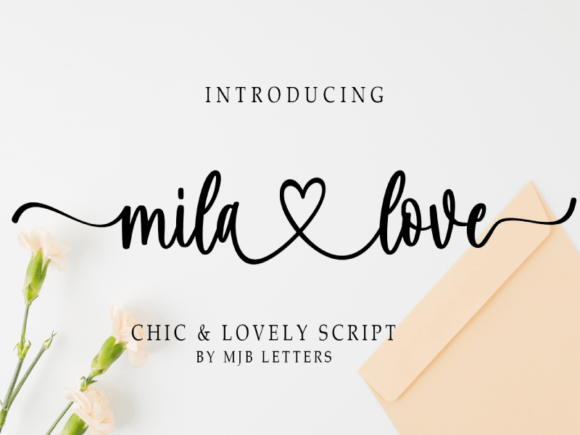 Elevate Your Brand with the Mila Love Script Font