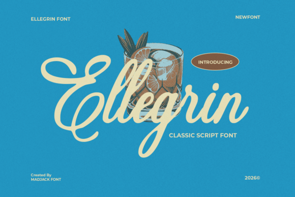 Ellegrin: A Script Font That Feels Like a Friendly Wave