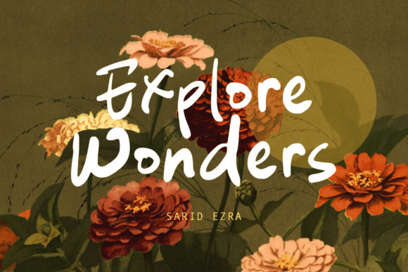 Explore Wonders: A Whimsical Font for Creative Projects