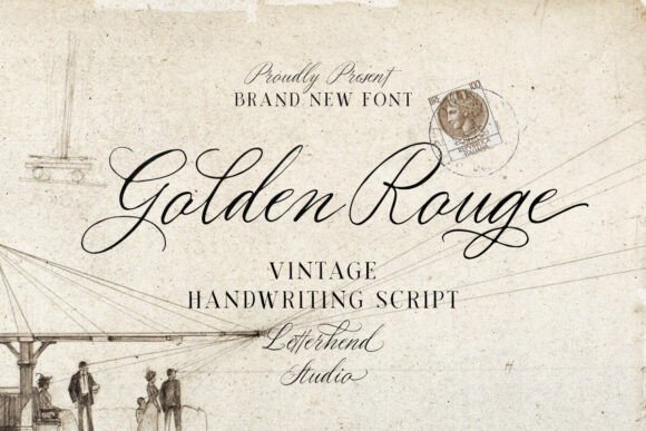 Golden Rouge: A Vintage Script for Modern Designs