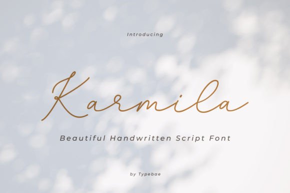 Karmila: A Flowing Script for Creative Projects