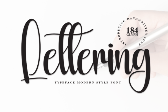 Lettering: A Magical Script Font for Creative Projects