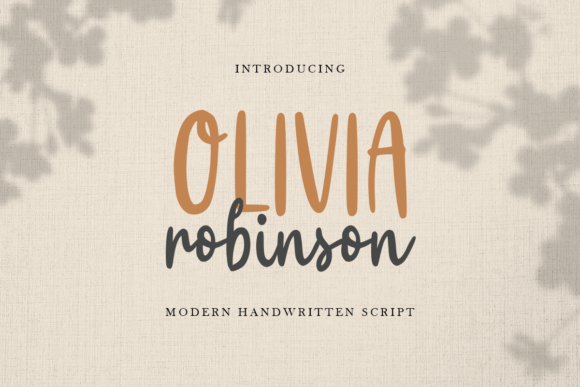 Olivia Robinson: The Handwritten Font for Playful, Modern Brands