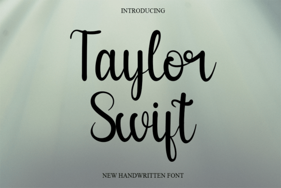 Taylor Swift: The Elegant Script Font for Modern Creatives