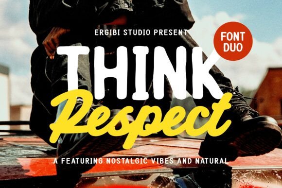 Think Respect: The Creative Font Blending Retro Charm and Modern Edge