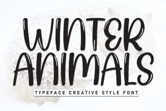 Winter Animals: A Script Font with Modern Elegance